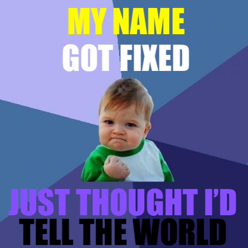 A baby with a smug, self-satisfied expression, wearing a green and white shirt, is centered against a blue and purple…