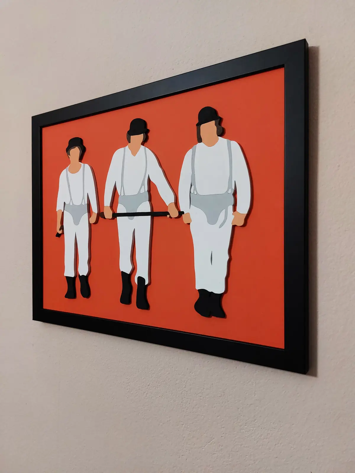 Crafting Creativity: My Wooden Clockwork Orange Wall Art