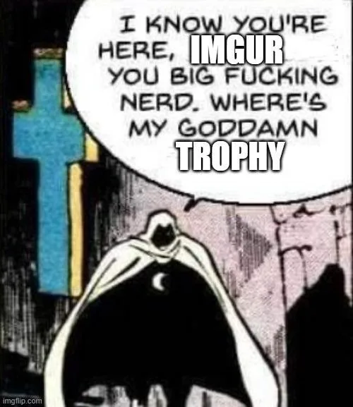 A comic panel shows a cloaked, hooded figure with a crescent moon symbol on their chest standing before a blue cross. The…