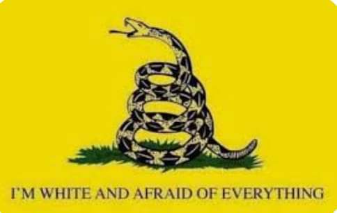 A yellow background features a coiled black-and-white patterned snake with its head raised and tongue out, standing on a…