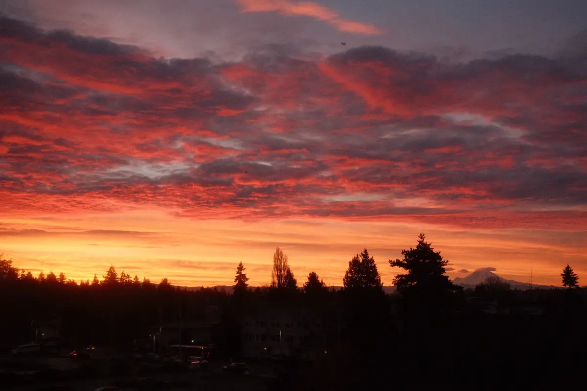 Seattle Sunrise on December 6, 2024