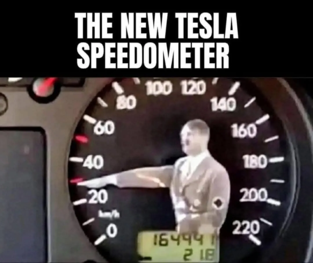 A car speedometer with a digital display showing '164941' and '218', overlaid with a black bar containing the white text…