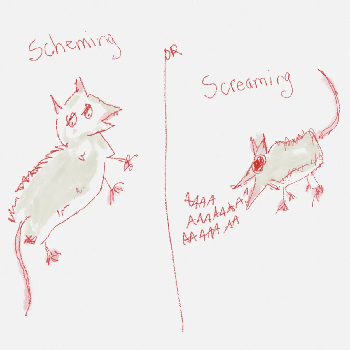 The Dual Personalities of Two Possums