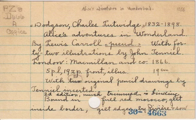 Exploring the Card Catalogue at the Library of Congress