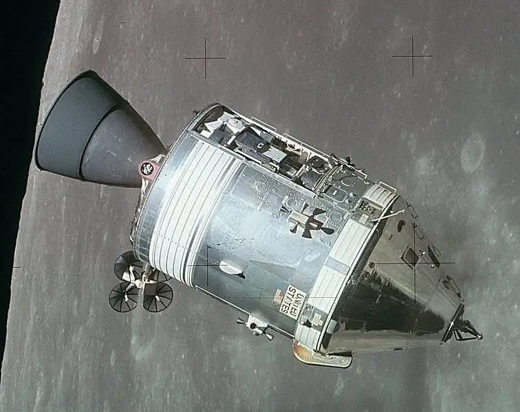 Apollo 8's historic mission from December 21-27, 1968: The first crewed flight to orbit the Moon, watched by millions on TV on December 26, 1969 (featuring astronauts Borman, Lovell, and Anders).