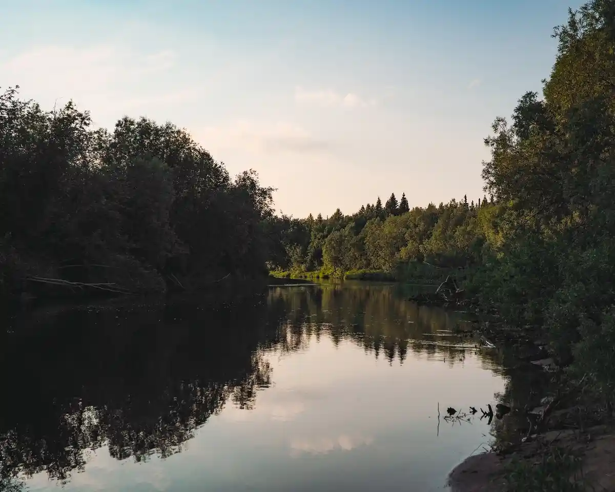 Exploring the beauty of the river.