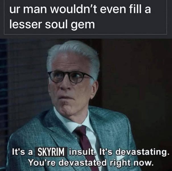 A man with white hair and glasses, wearing a suit and tie, looks shocked and disappointed. The text at the top reads 'ur man…