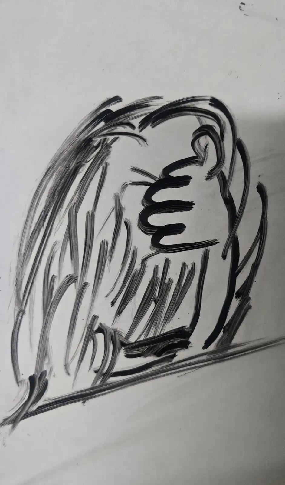My 'Self Portrait' on the Office Dry Erase Board