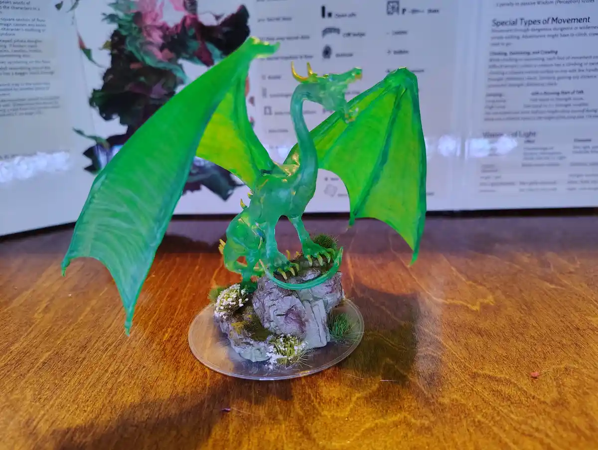 Meet the Young Emerald Dragon: A Majestic Creature