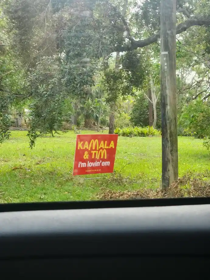 My Neighbor Just Got a New Harris Sign, and It's Hilarious!