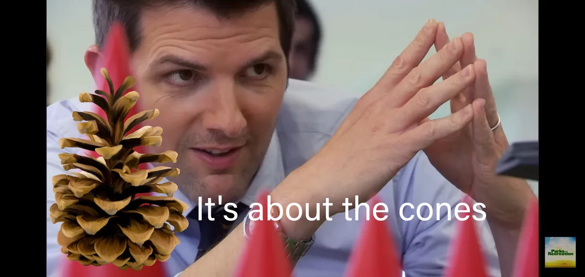 It's all about the cones, folks!