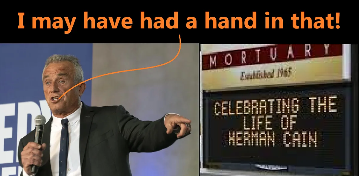 DARK SATIRE: No proof, no flavor.