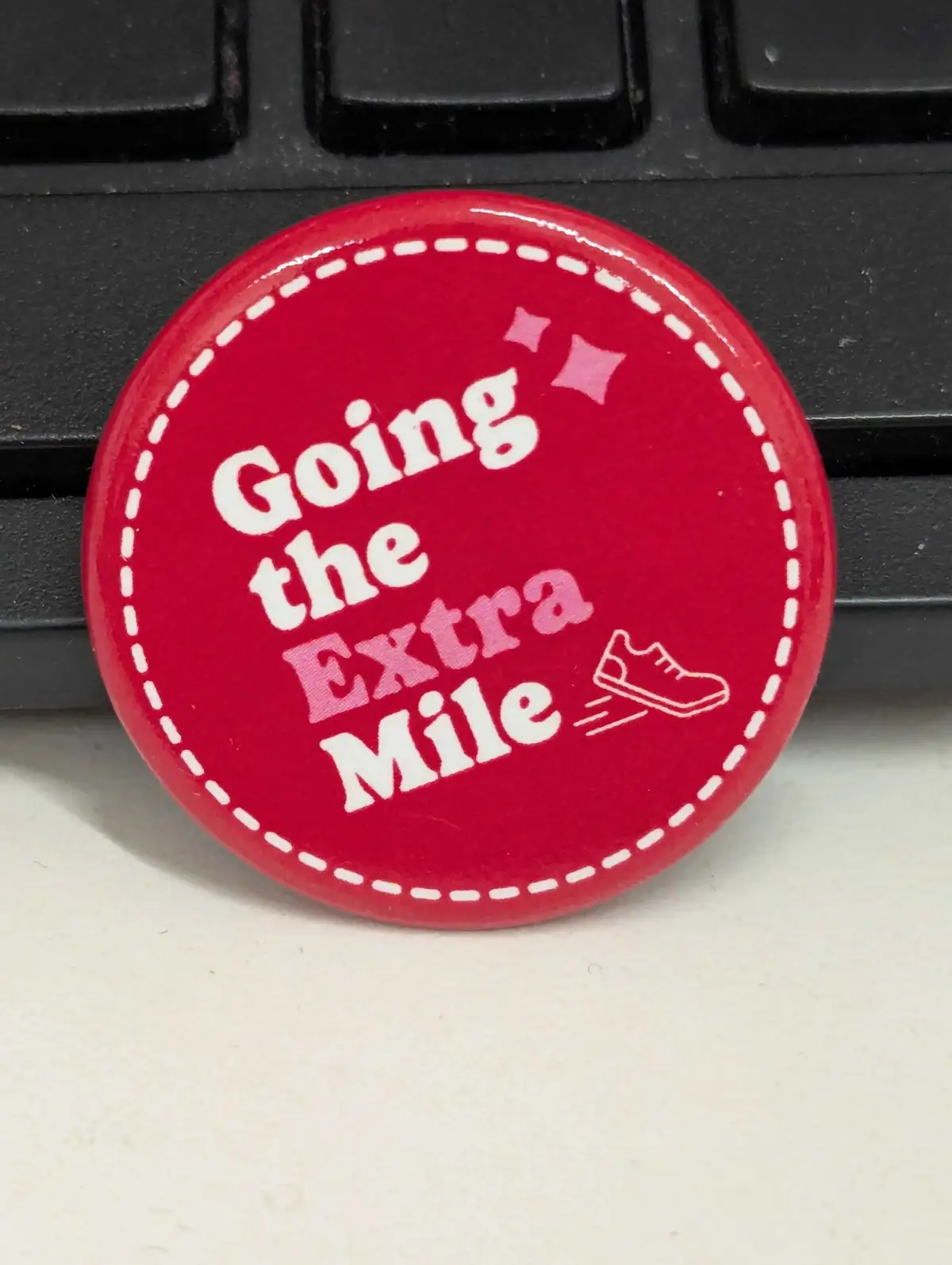 Worked My Tail Off This Holiday Season... for This Silly Button!
