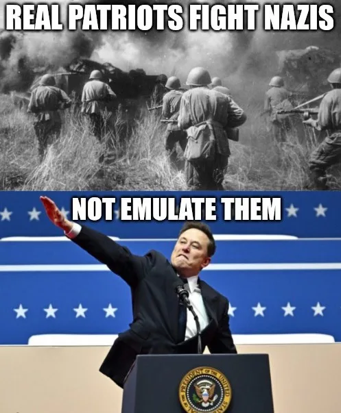 The image is split into two panels. The top panel shows black-and-white footage of soldiers in combat during World War II…