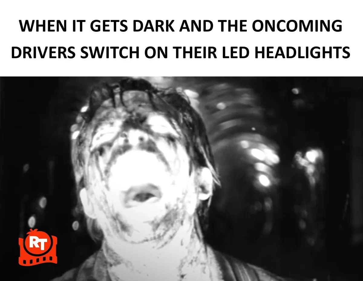 A black-and-white image shows a person with their head tilted back and mouth open in apparent terror or agony, set against a…