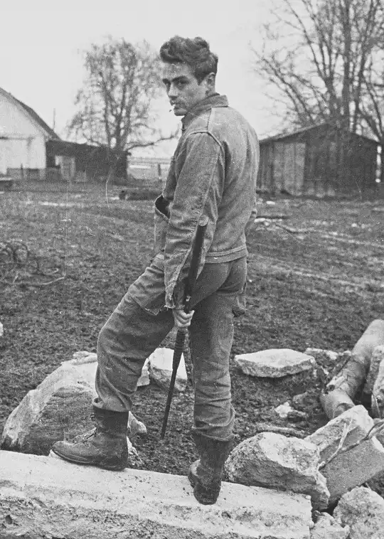 James Dean Captured by Dennis Stock on His Family Farm, 1955