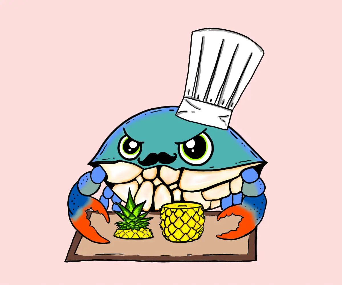 When Your Brother Asks for a Crab to Cut Pineapple, You Deliver!