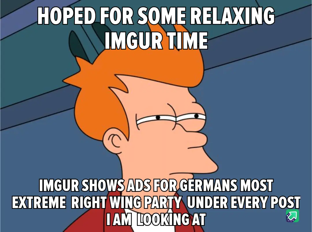 The image features a cartoon character with orange hair and glasses, looking sideways with a mildly annoyed expression. The…