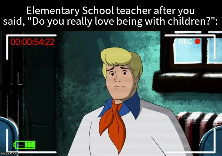 An animated image of the character Shaggy from Scooby-Doo, looking confused and slightly annoyed, overlaid with a video…