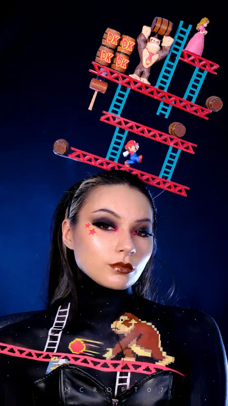 Epic Donkey Kong Makeup and Headpiece Cosplay by MCroft07