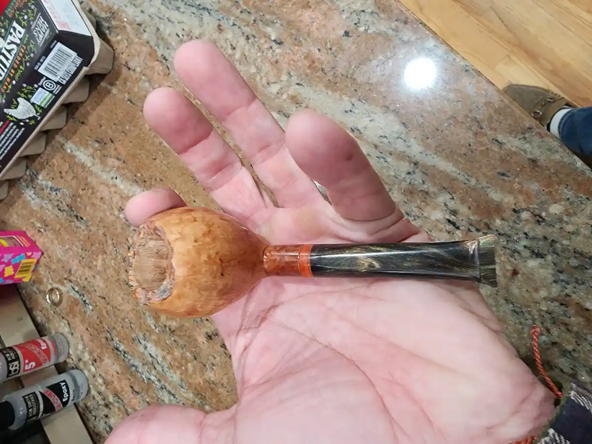Cozy Nose Warmer: Briar Design with a Touch of Orange