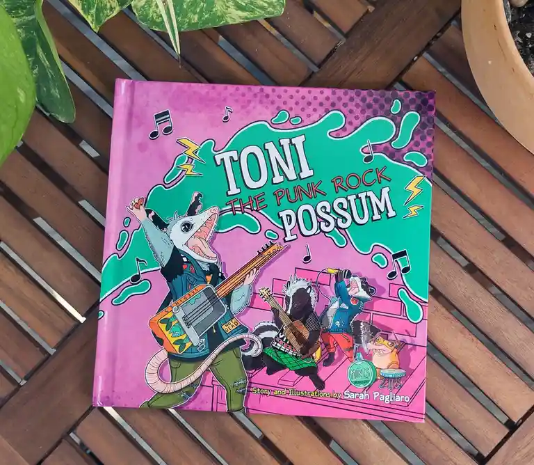 Excited to announce my debut children's book: Toni the Punk Rock Possum <3
