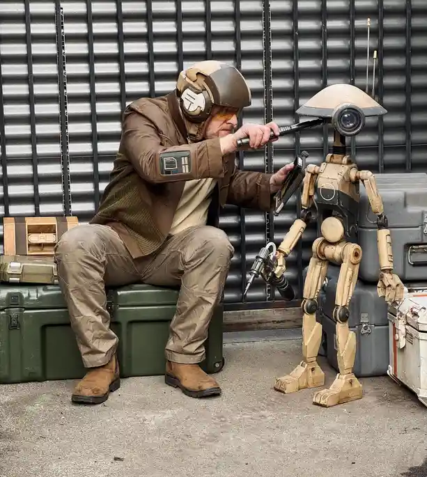 3D Printed Pit Droid Prop: A Creation from the DroidDivision Files