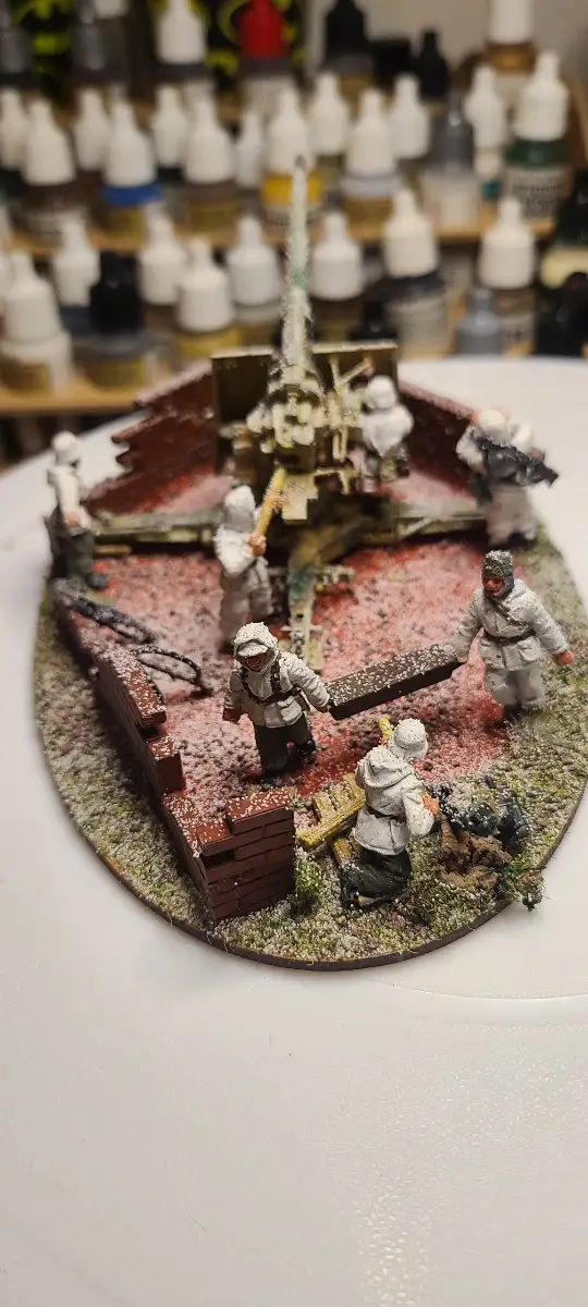 My fiancée's passion: painting miniatures with incredible detail.