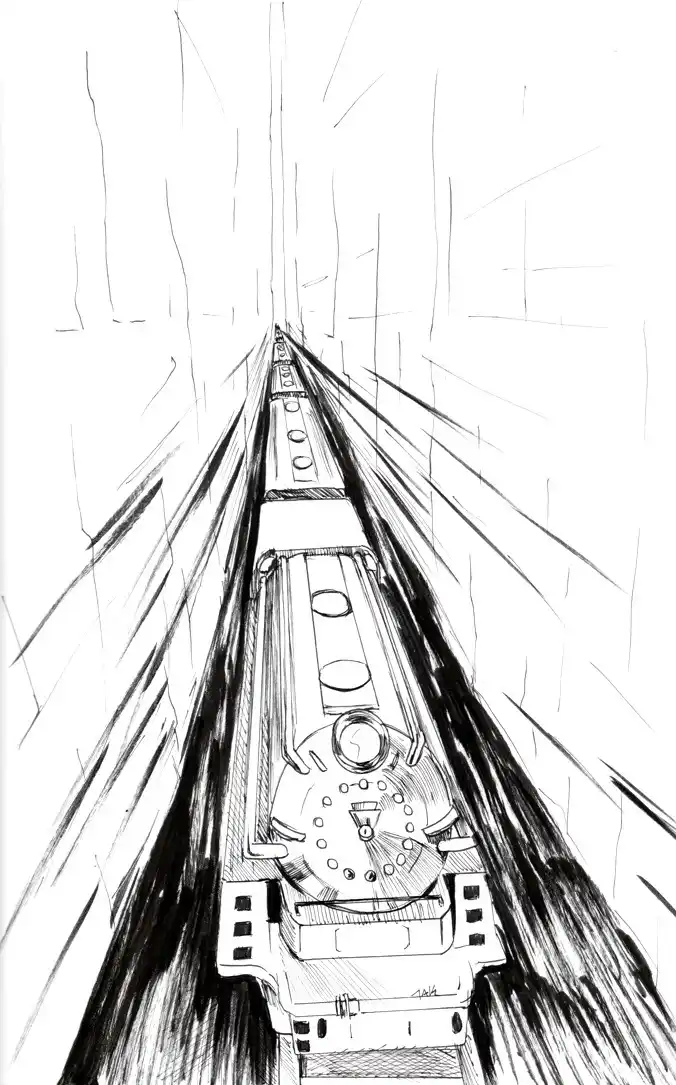 Daily Sketch: Capturing the Essence of a Train