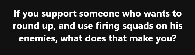 The image is a solid black background with white text centered. The text reads: 'If you support someone who wants to round…