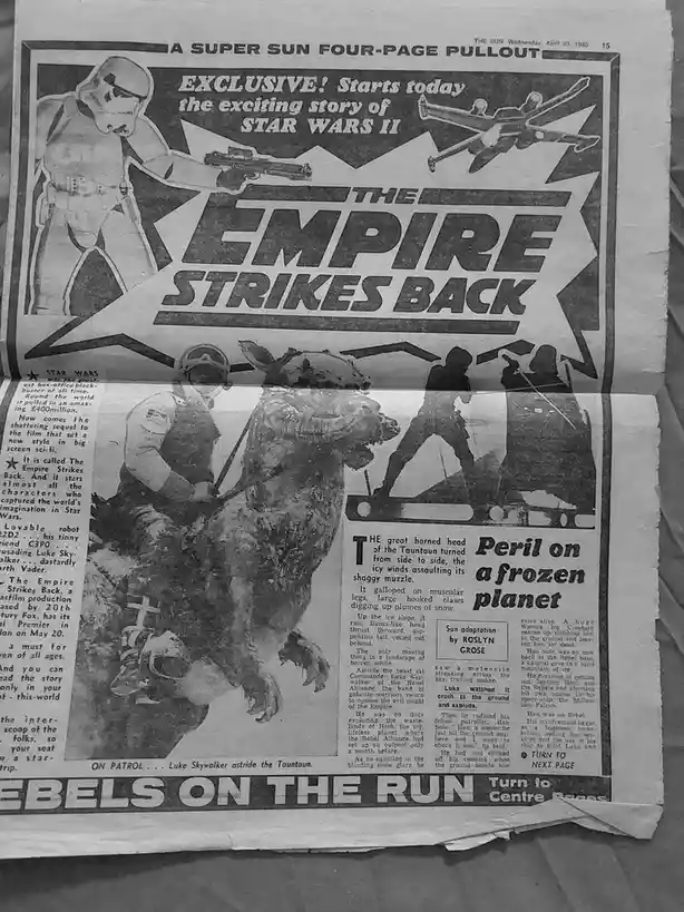 Star Wars Episode V: The Empire Strikes Back - A Look Back at the Iconic April 1980 Sun Articles