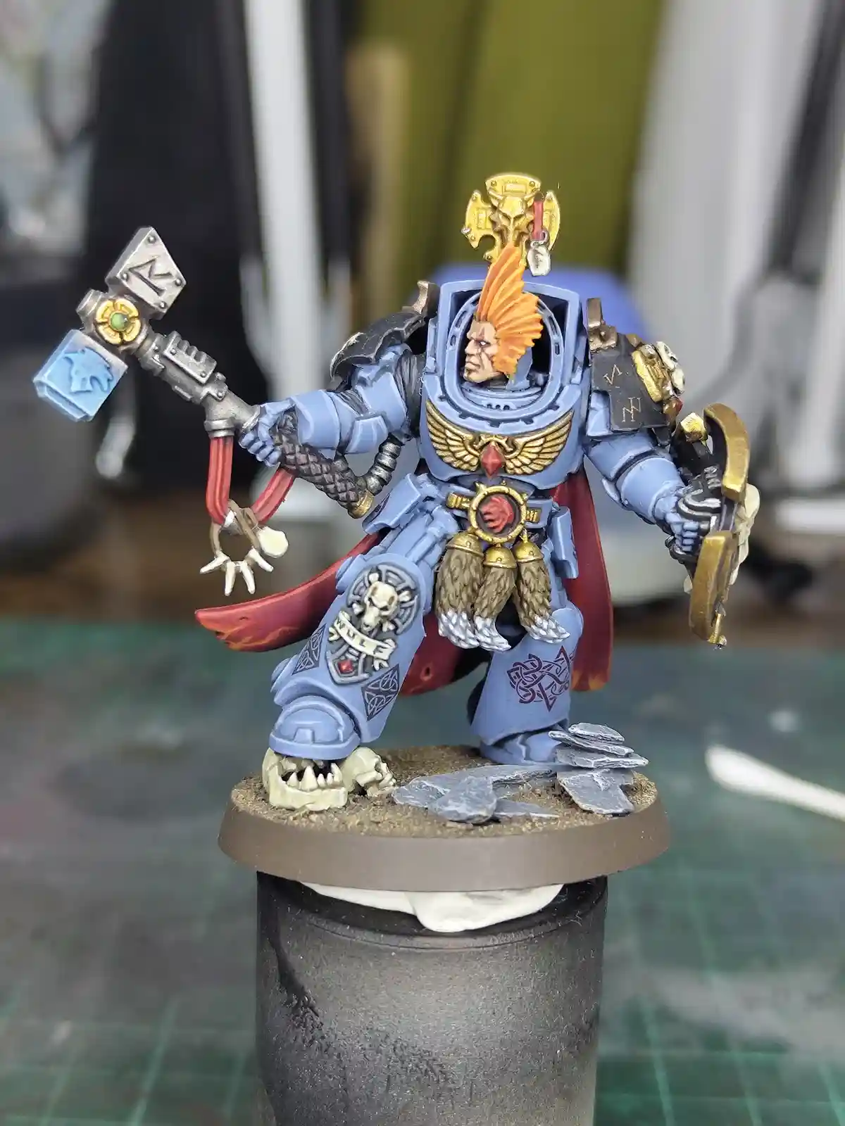 The Wolf Lord Decked Out in Terminator Armor