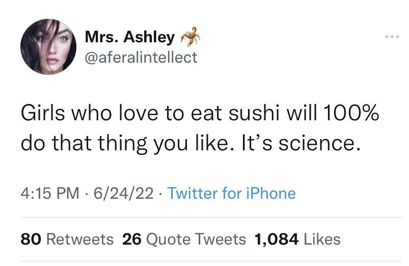 A screenshot of a Twitter post by user 'Mrs. Ashley' (@aferalintellect) with a profile picture of a woman. The tweet reads…