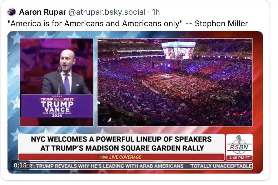 A Straight-Up Klan Rally Vibe