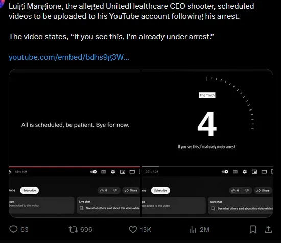 A screenshot of a YouTube video player showing a countdown timer at '4' with the text 'The Truth' above it and 'If you see…