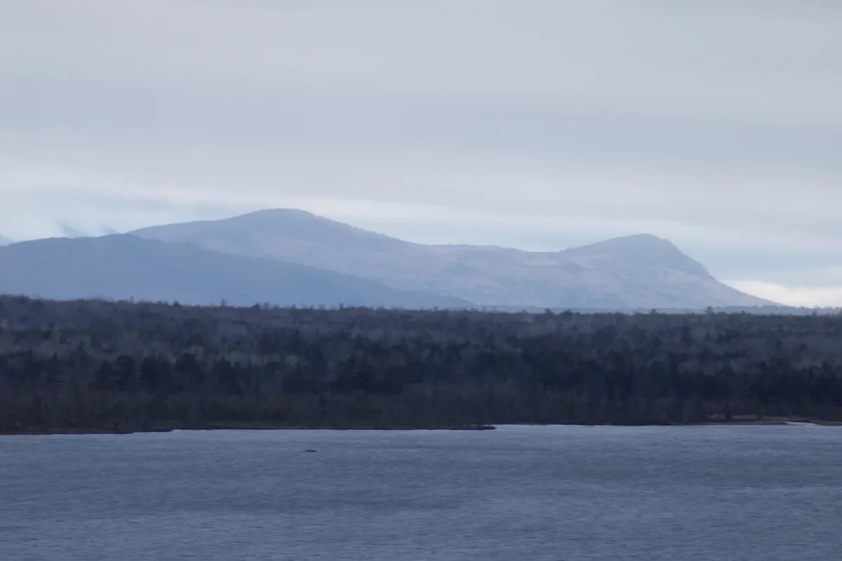 A Cloudy Day at Mt Katahdin Captured with 90s Canon Ultrasonics