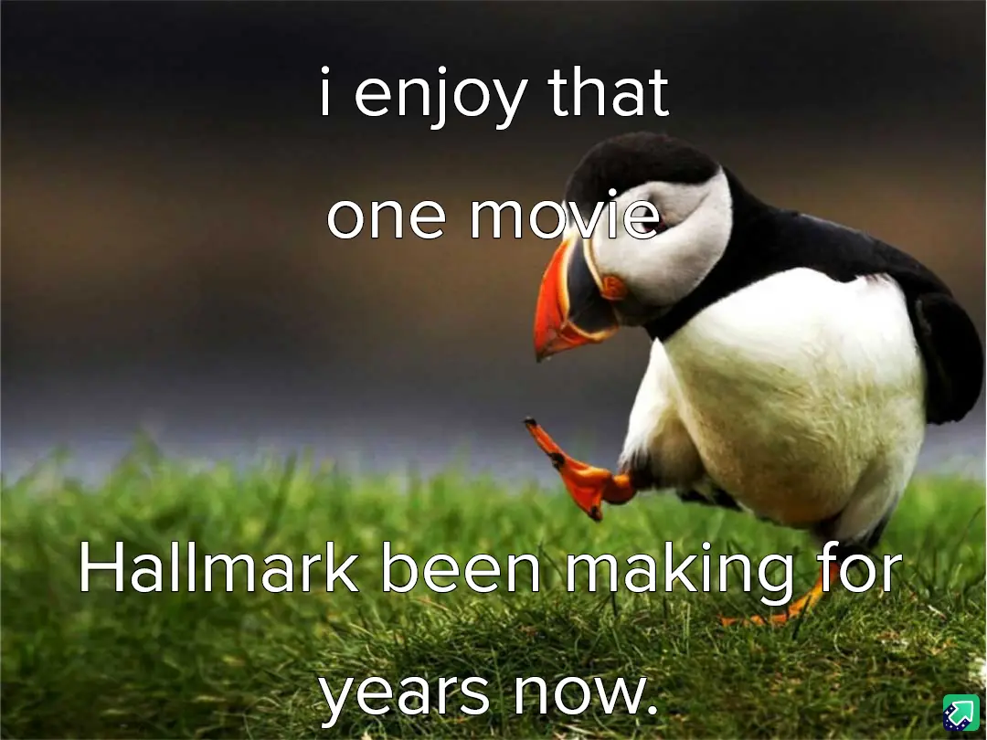 A close-up photo of a puffin standing on green grass, looking down with one foot lifted, overlaid with white text that reads…