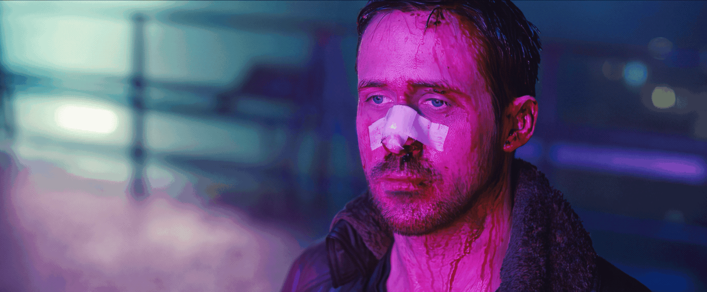 The image shows a man with a bandage on his nose and blood on his face, appearing distressed. The top row shows him looking…