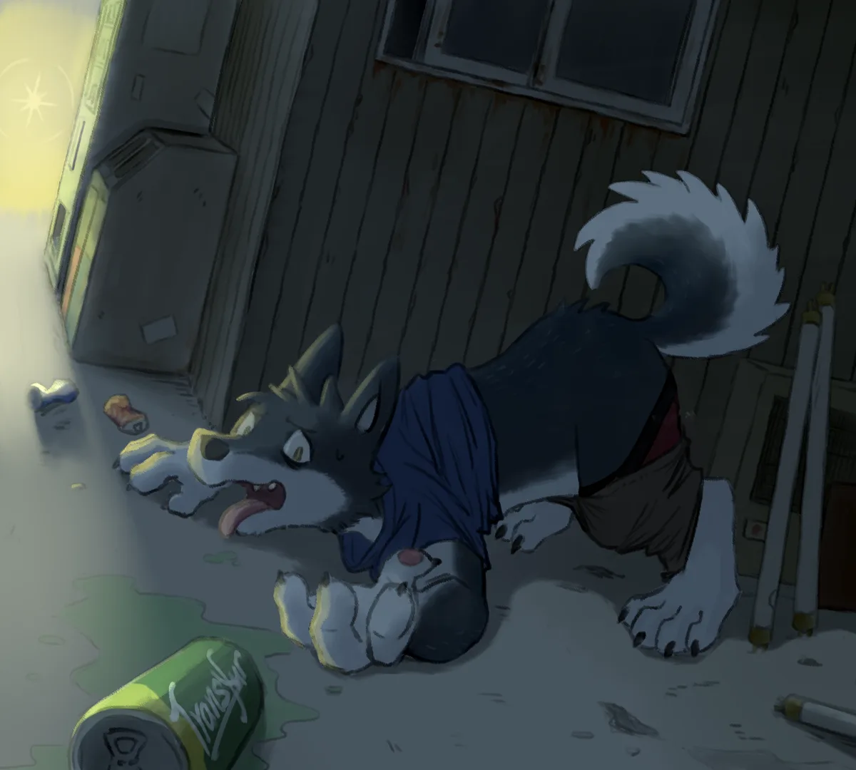 Turning into a Dog: My Artistic Take on Transformation!
