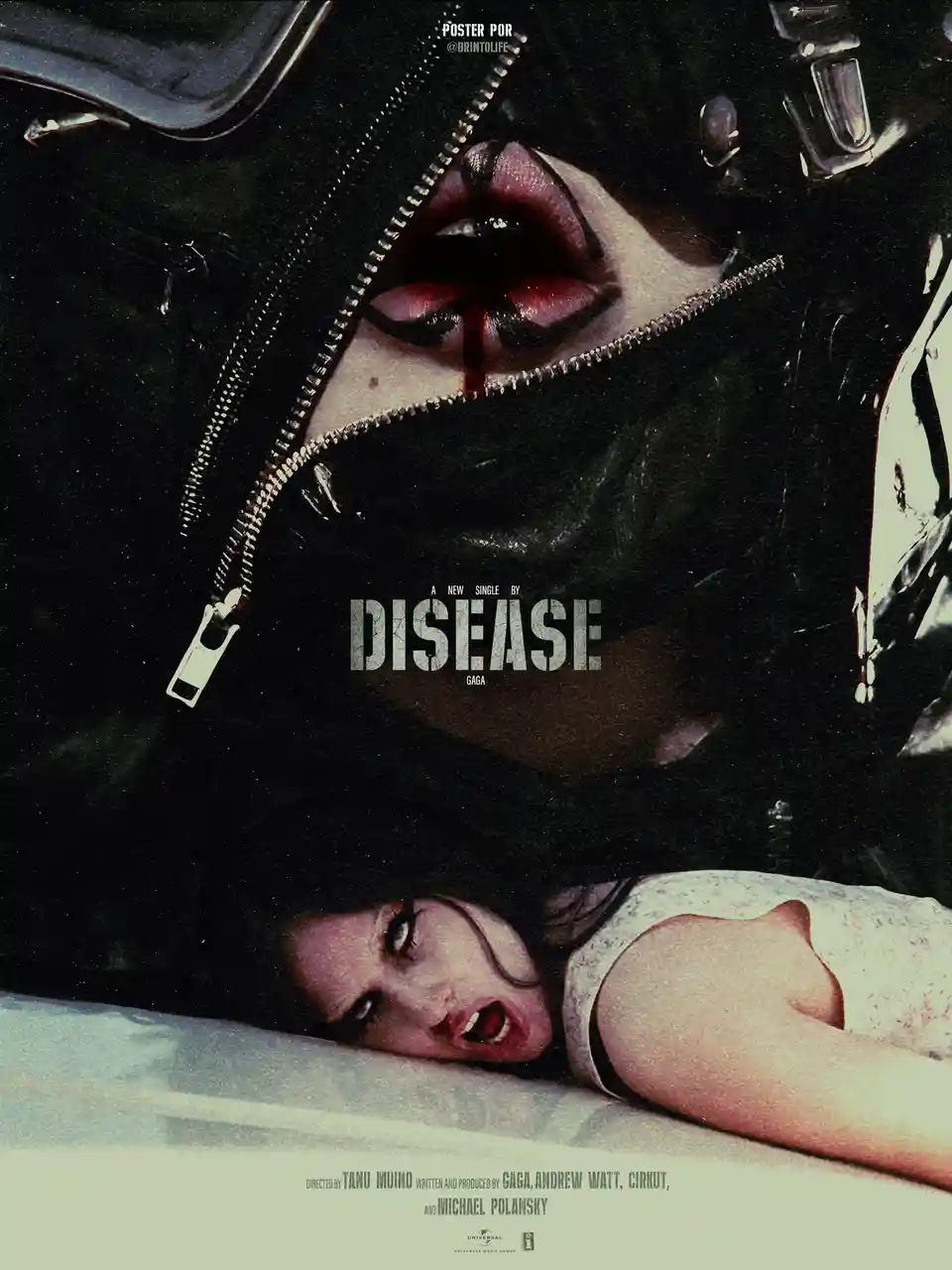 Lady Gaga's 'Disease' - Stunning posters by @BRINTOLIFE