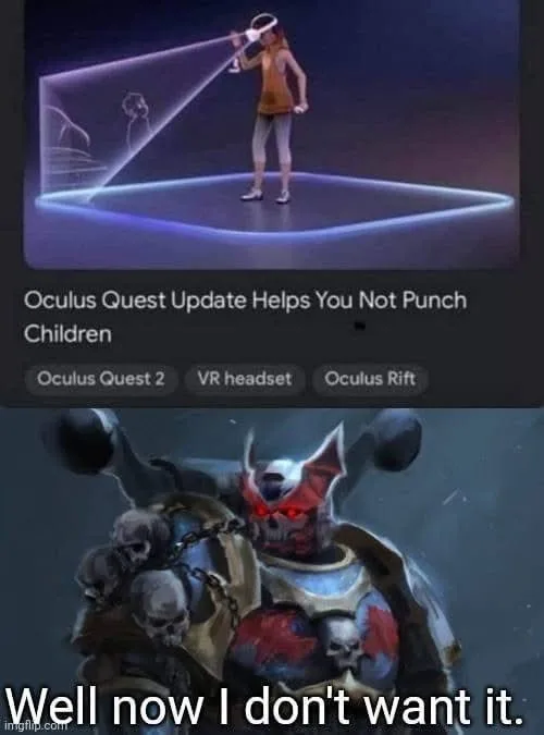 The top panel shows a person in a VR headset standing in a glowing blue virtual space, seemingly punching a translucent…