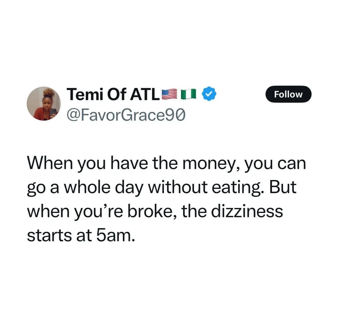 The stark contrast between the wealthy and the broke.