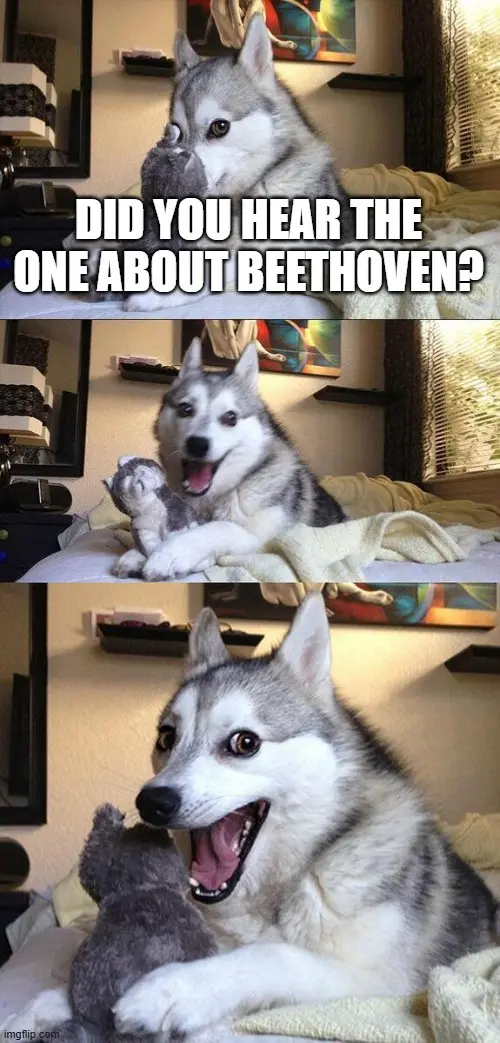 I've got a whole list of classical music jokes, but can you handle the pun-der?