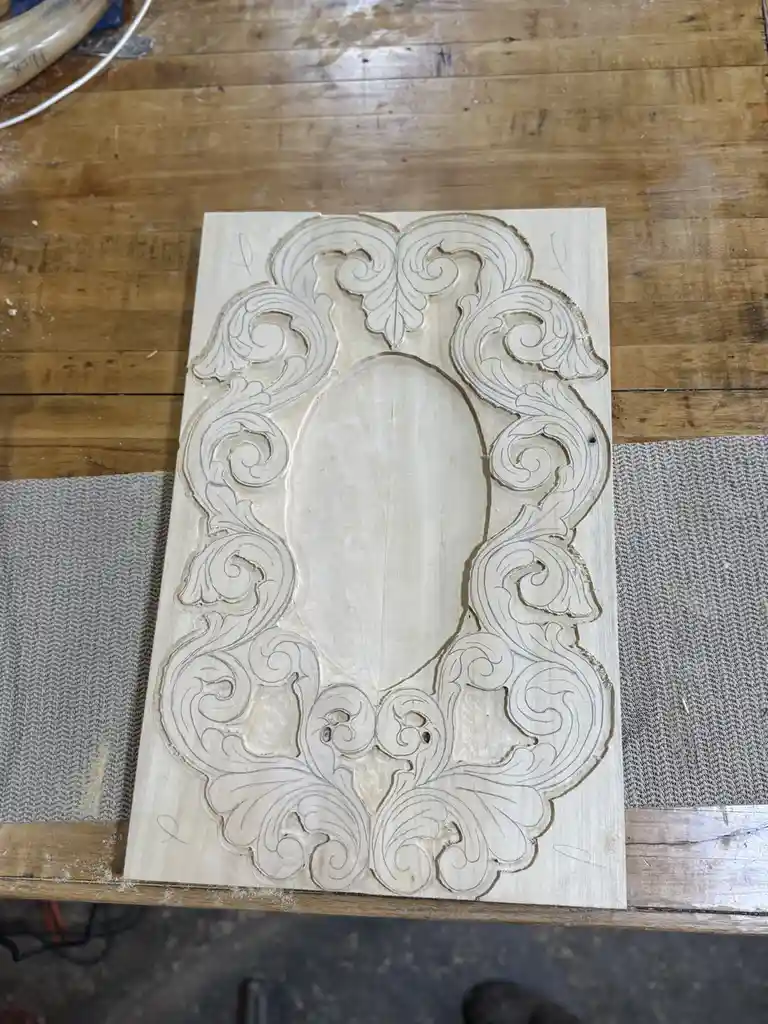 Starting a New Piece of Hand-Carved Basswood Wall Art