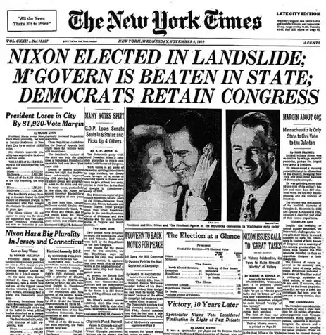 Nixon's Re-Election Triumph: A Look Back at November 7, 1972