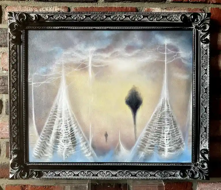 A Recently Finished Masterpiece: Oil on Canvas, 16x20