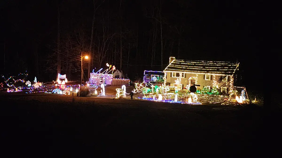 Charming Little Christmas Light Display in My Neighborhood