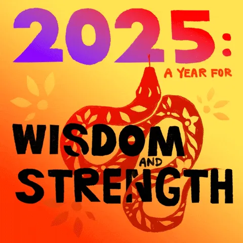 The image displays a 2x3 grid of identical posters. Each poster features a stylized red snake coiled in the center against a…
