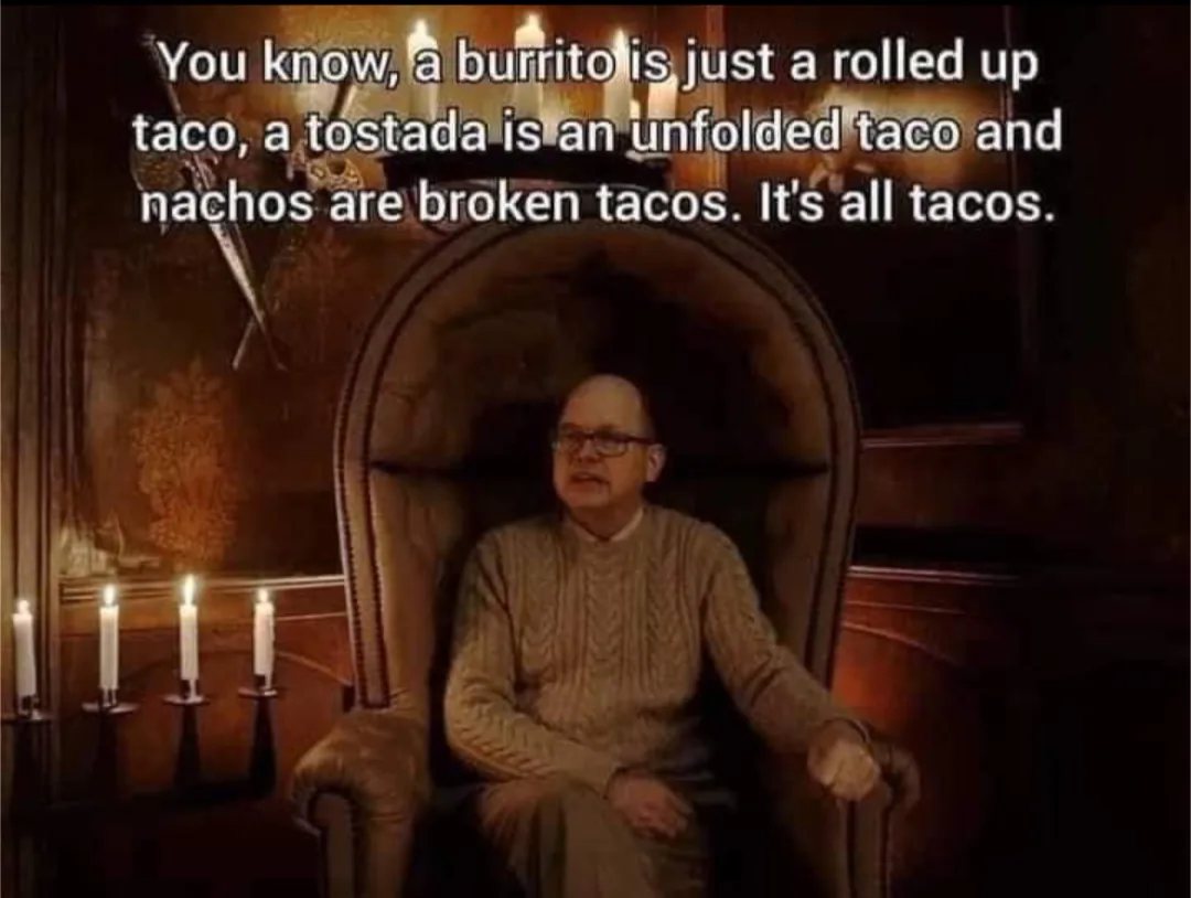 A man with glasses sits in a large, ornate armchair in a dimly lit room with candles. The overlaid text reads: 'You know, a…