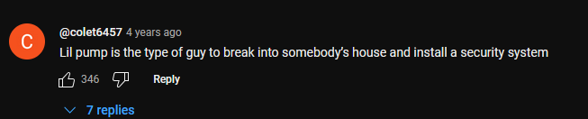 A screenshot of a Reddit comment from user @colet6457 posted 4 years ago, showing a dark background with white text. The…